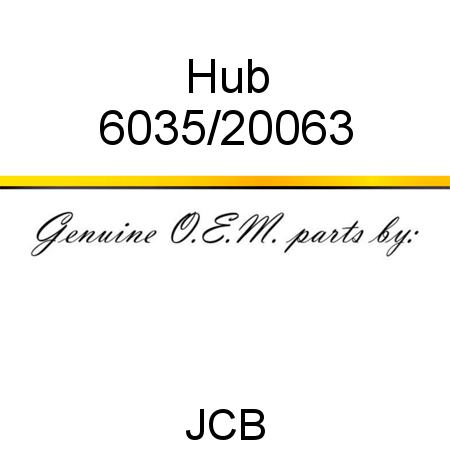 Hub 6035/20063