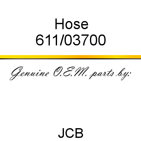 Hose 611/03700