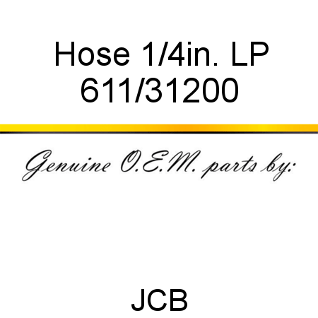 Hose, 1/4in. LP 611/31200