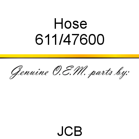 Hose 611/47600