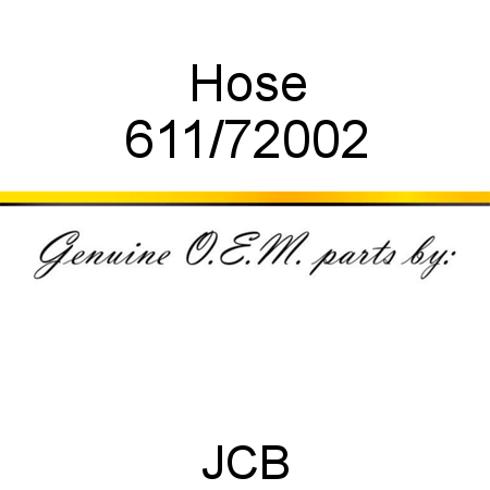 Hose 611/72002