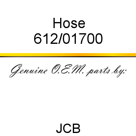 Hose 612/01700