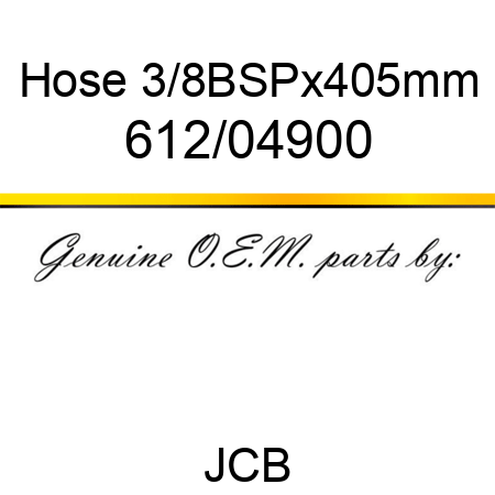 Hose, 3/8BSPx405mm 612/04900