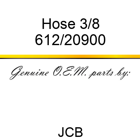 Hose, 3/8 612/20900