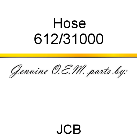 Hose 612/31000