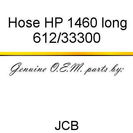 Hose, HP, 1460 long 612/33300