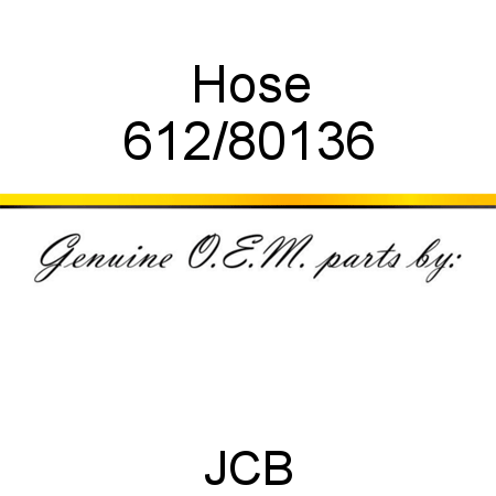 Hose 612/80136