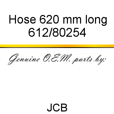 Hose, 620 mm long 612/80254