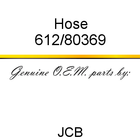 Hose 612/80369