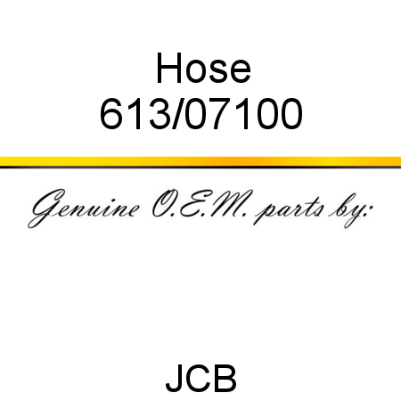 Hose 613/07100