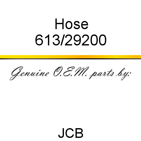 Hose 613/29200