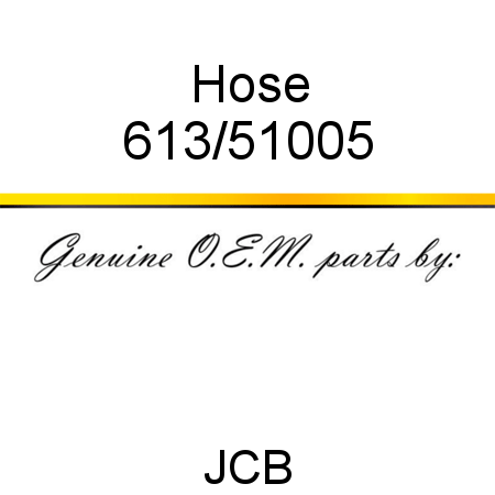 Hose 613/51005