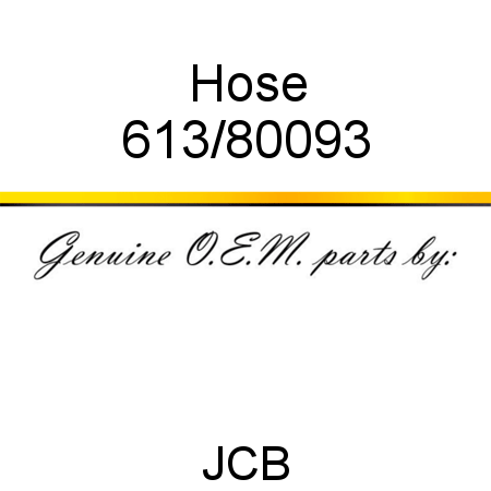 Hose 613/80093