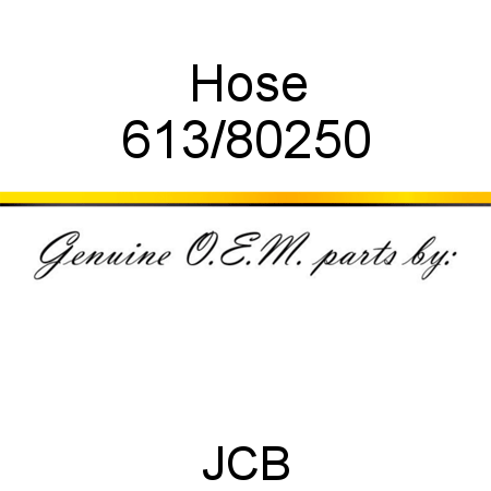 Hose 613/80250