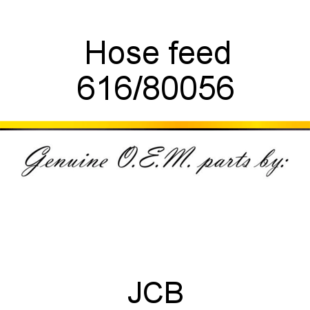 Hose, feed 616/80056