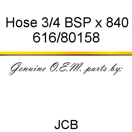 Hose, 3/4 BSP x 840 616/80158