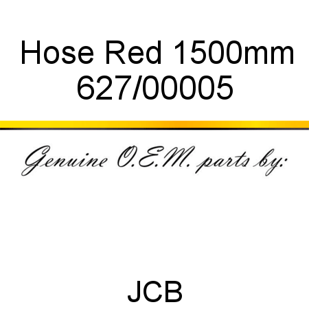 Hose, Red, 1500mm 627/00005