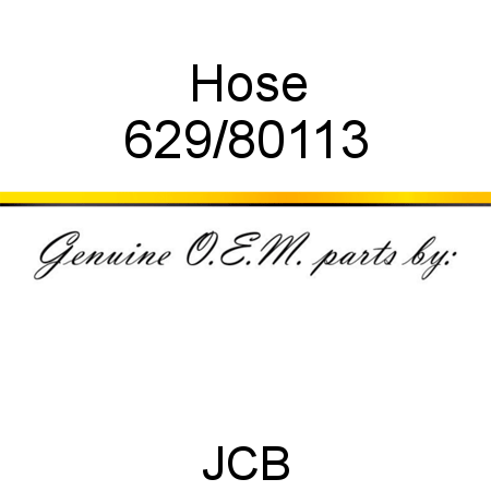 Hose 629/80113