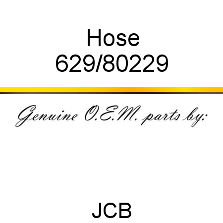 Hose 629/80229