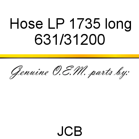 Hose, LP, 1735 long 631/31200