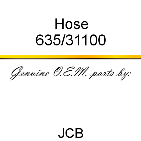 Hose 635/31100