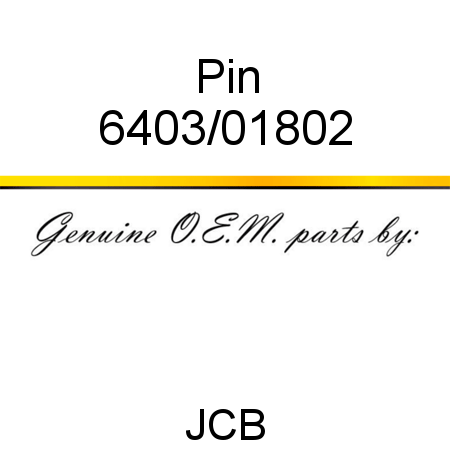 Pin 6403/01802