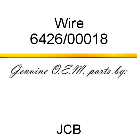 Wire 6426/00018