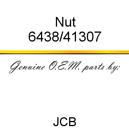 Nut 6438/41307