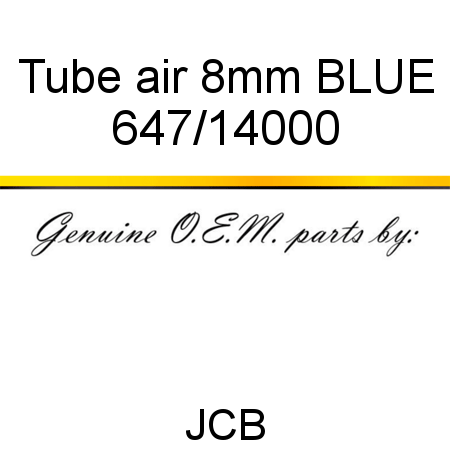 Tube, air 8mm BLUE 647/14000