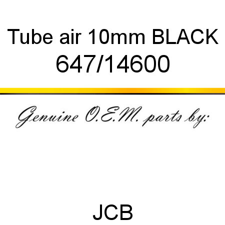 Tube, air 10mm BLACK 647/14600