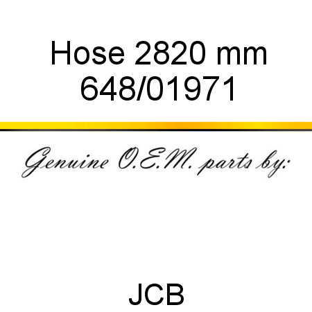 Hose, 2820 mm 648/01971