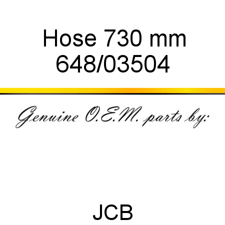 Hose, 730 mm 648/03504
