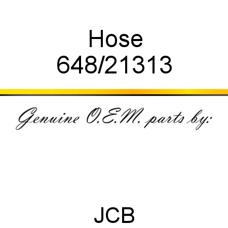 Hose 648/21313