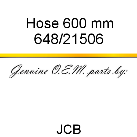 Hose, 600 mm 648/21506