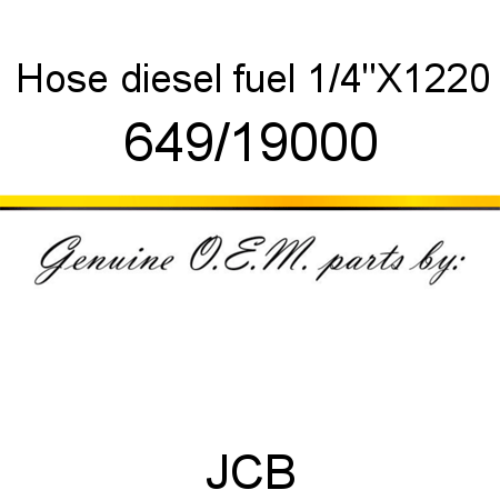 Hose, diesel fuel, 1/4