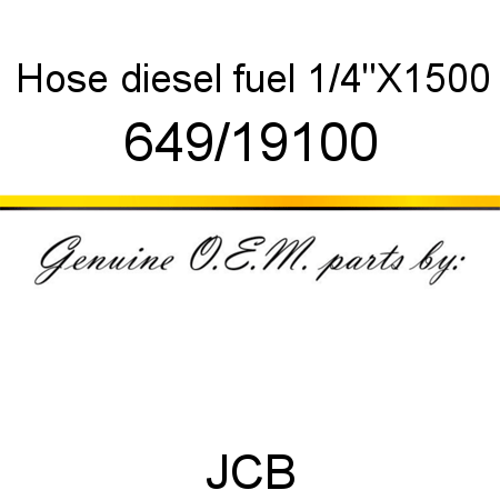 Hose, diesel fuel, 1/4