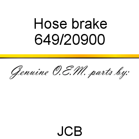 Hose, brake 649/20900