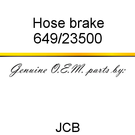 Hose, brake 649/23500