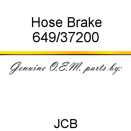 Hose, Brake 649/37200