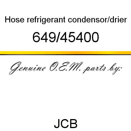 Hose, refrigerant, condensor/drier 649/45400