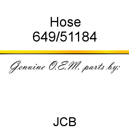 Hose 649/51184