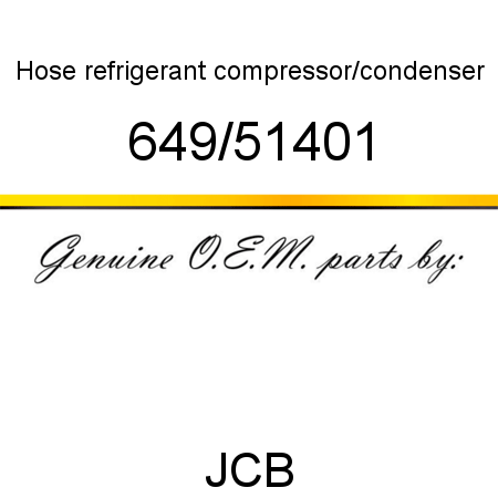 Hose, refrigerant, compressor/condenser 649/51401