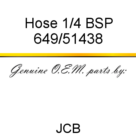 Hose, 1/4 BSP 649/51438