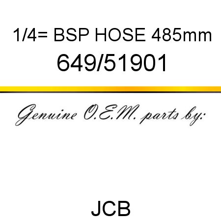 1/4_ BSP HOSE 485mm 649/51901