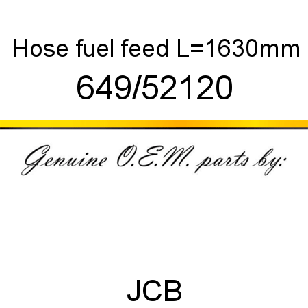 Hose, fuel feed, L=1630mm 649/52120