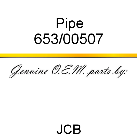 Pipe 653/00507