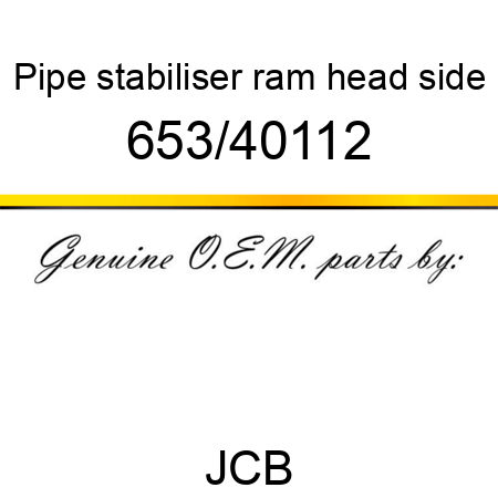 Pipe, stabiliser ram, head side 653/40112