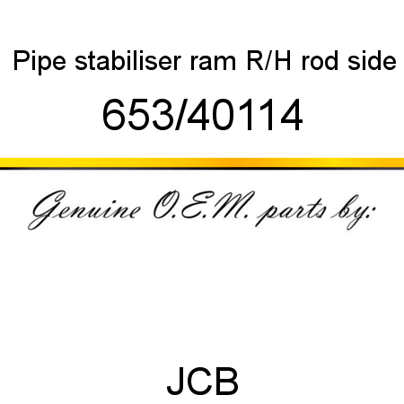 Pipe, stabiliser ram, R/H rod side 653/40114