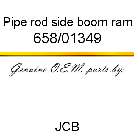 Pipe, rod side, boom ram 658/01349