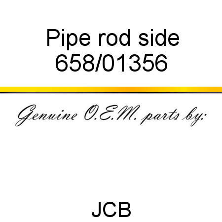 Pipe, rod side 658/01356